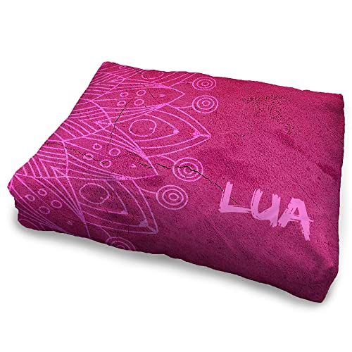 Cama de Perro Personalizada con Foto/Nombre. Cama Irrompible para Perro. Cama Gatos. Cama Perro Pequeño. Cama para Mascotas. Colchón Perro. Cama Perro Viaje. Cama Cao. Mandala Rosa.