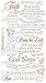 Sticko SPRG02 Classic Flat Stickers, Scripture, Multicolor