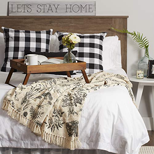Dii French Country Printed Woven Throw, 50X60, Botanical #TOP4