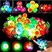 SCIONE Light Up Rings Kids 38 Pack Party Favor Ring Novelty Glow Jelly Blinking Bulk (LED Rings38 pcs)