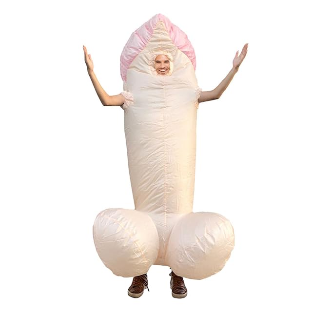 Foto 5 de 7 de Echden - Disfraz hinchable para adultos, de una pieza, ropa divertida para despedida de soltero o Halloween