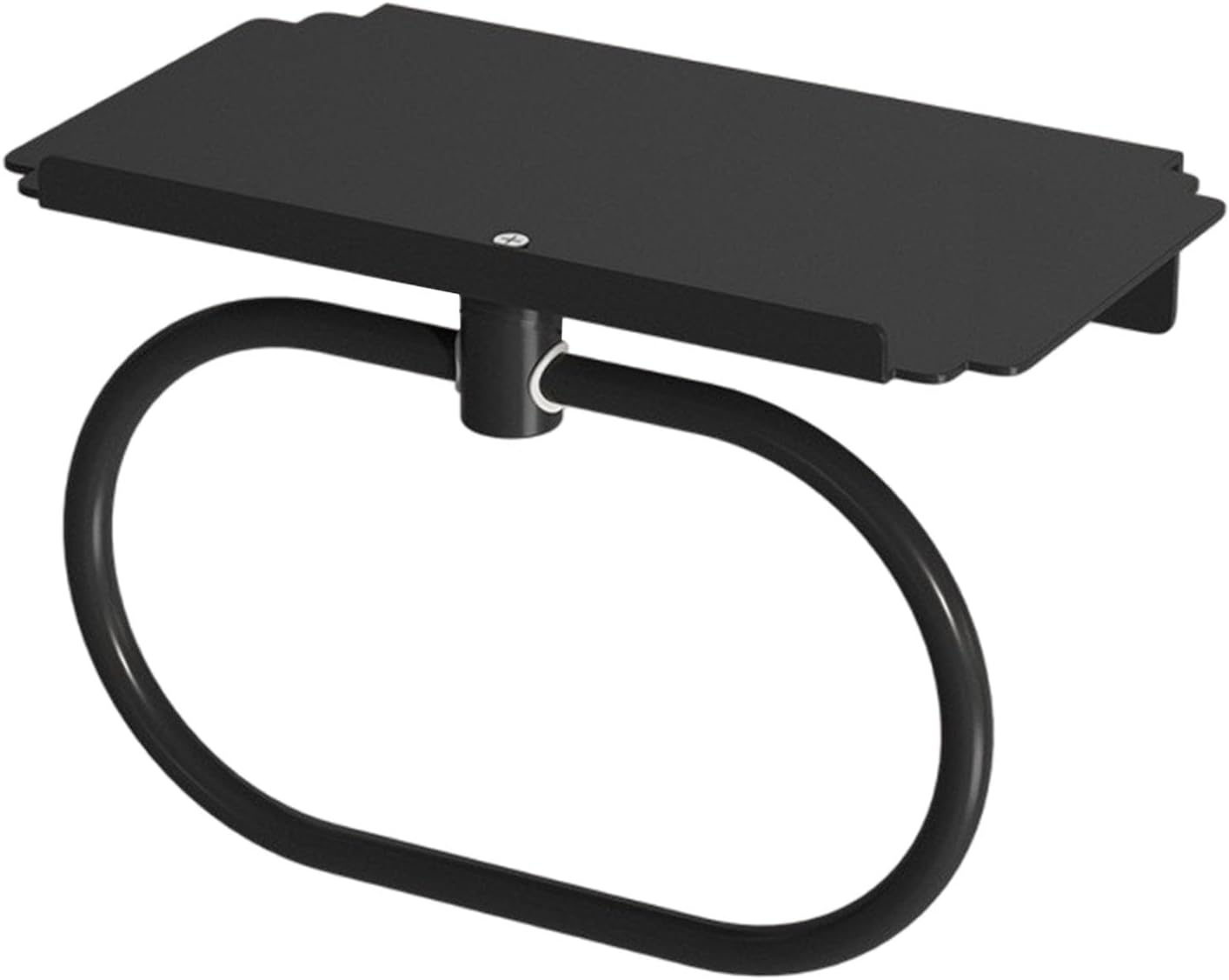 Wall Mounted Bathroom Shelf Metal Towel Holder Open Toiletry Rack 8.82 x 5.24 Inch Compact Vanity Storage Gues