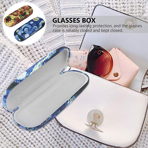 HEALLILY 2 Pcs Óculos Case Shell Óculos Capa Dura Óculos Caso Cute Óculos Capa para Homens E Mulhere