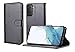 Fia Direct For Samsung Galaxy Note 8 Case - Premium Leather Folio Flip Cover | RFID-Technology | Kickstand | Money and Card Holder Wallet | Black