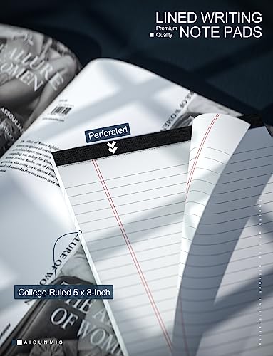image for Aidunmis Legal Pads 5x8 Inch Writing Pads for Office Note Pads 5x8 for