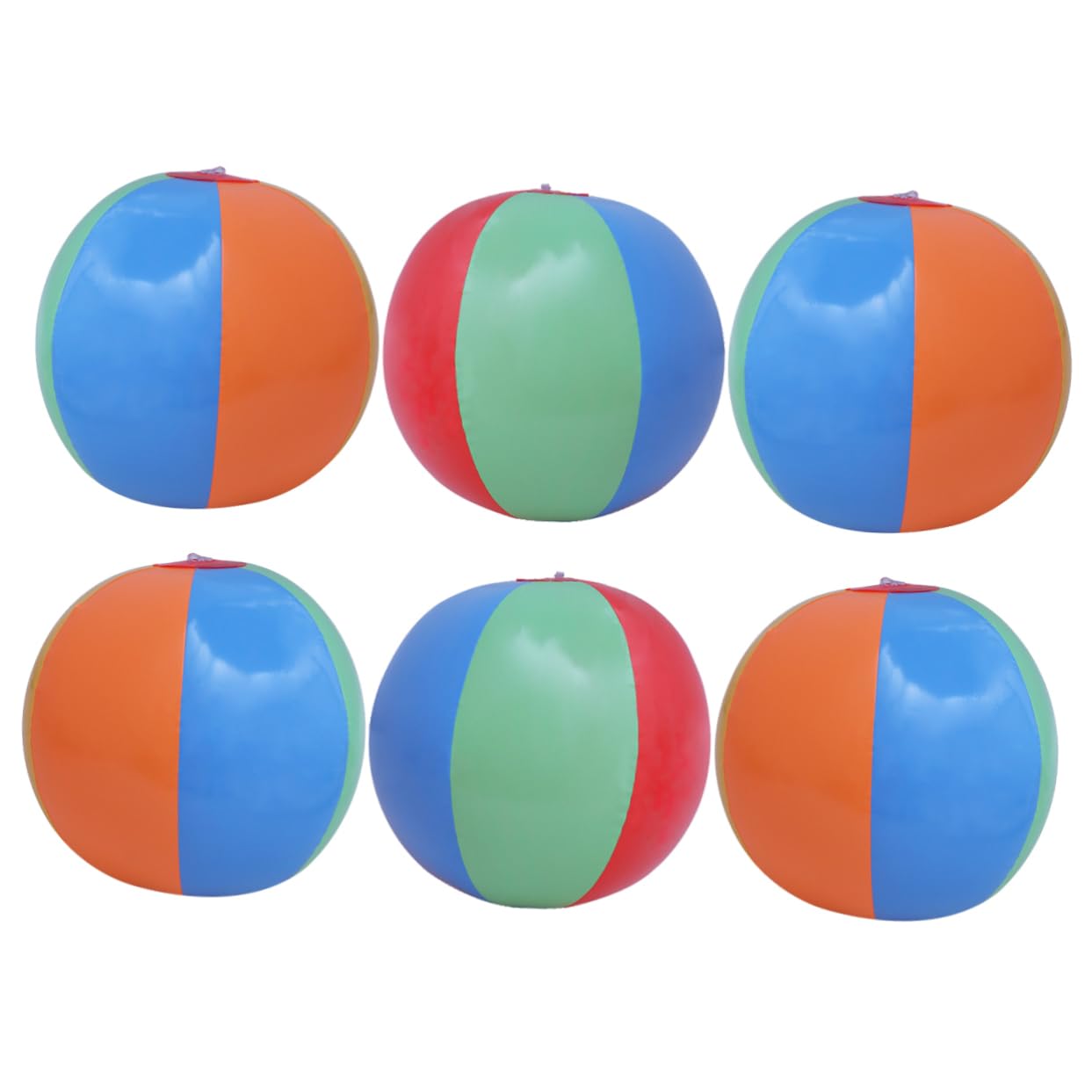 Toddmomy 6pcs Inflatable Beach Balls Random Color PVC Summer Bath Balls for Swimming Pool Parties and Beach Fun Lightweight Safe Random Color