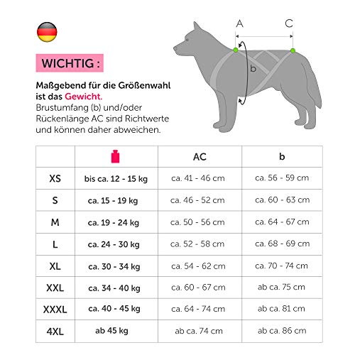 Northern Howl X-Back Zuggeschirr Fuer Bike-, Skijoring Dogscooting Schlitten in Blau Neongelb