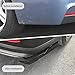 OtpOutopa Universal Rear Diffuser Car Spoiler, Rear Bumper Lip Body Canard Spoilers Black Lip Side Skirt Spoiler Splitter Protector Exterior Decoration Trim Kit Anti-Scratch (17.7inch,Matte Black)