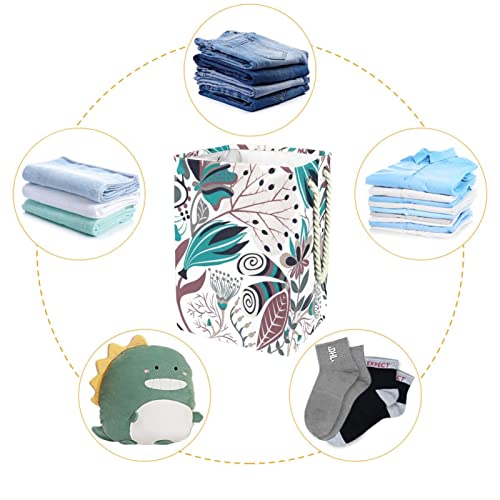 Panier à linge imperméable à fleurs grand format pour rangement maison - 5