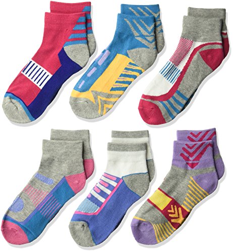 Jefferies Socks Tech Sport Quarter Half Cushion Socks 6 Pair Pack Sockshosiery