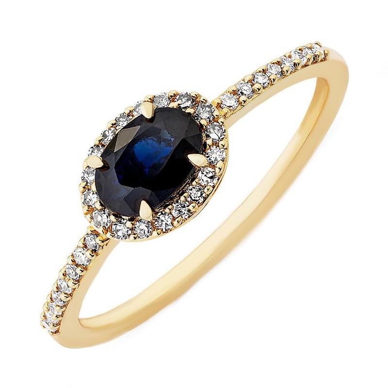 6X4 Mm Oval Cur Natural Blue Sapphire Birthstone Gemstone Silver Ring 925 Sterling Silver Gold Plated Ring