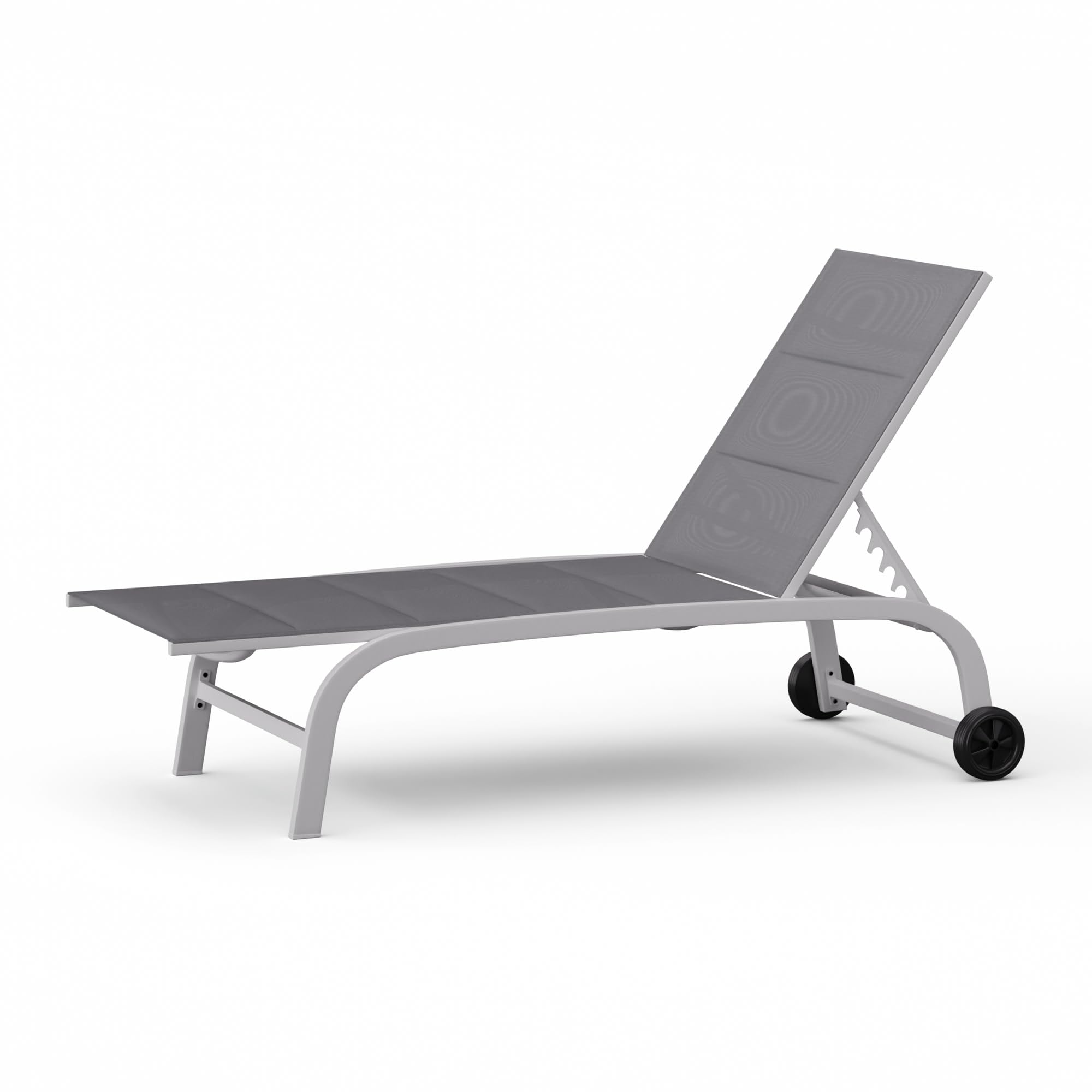blumfeldt Sun Lounger - Adjustable and Folding Armchair - Elegant Design, Easy Transport, for Different Weights and Heights, Folding Chair in Aluminium - Ideal Garden Sun Lounger