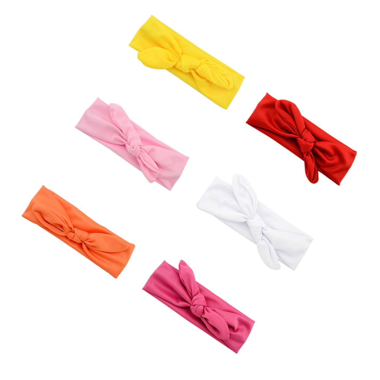 Rabbit Ear Headband for Boys and Girls Elastic Fabric Baby Hair Accessories Bowknot Suitable for Infants and Toddlers for Parties and Everyday Wear