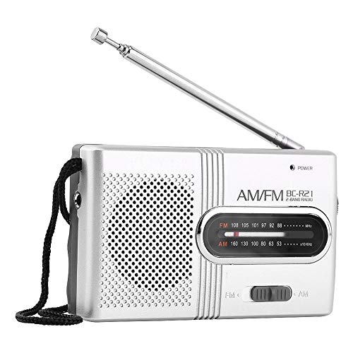 Richer-R Portable AM/FM Mini Radio,Universal Portable AM/FM Mini Radio ...