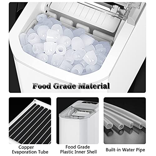 Fabricadora portátil de cubos de hielo de 40 lbs/24h miniatura 5
