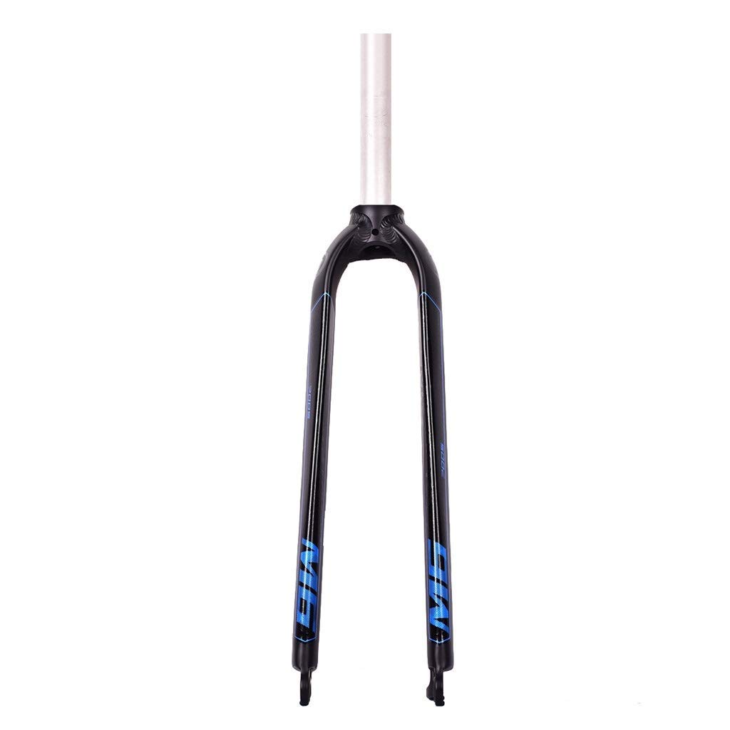 Fourche Avant de vélo, Compatible avec Les VTT 26", 27,5" et 29", Fourche Rigide en Alliage d'aluminium avec Suspension, diamètre 1-1/8".