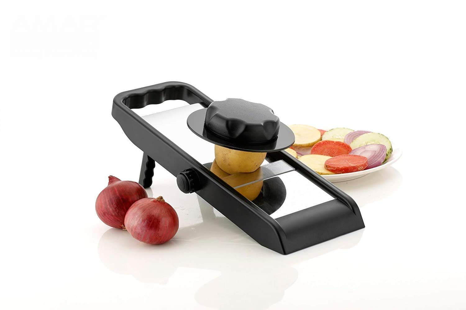 Timber Kitchen Adjustable Fruit and Vegetable Slicer Stainless Steel Wafer Maker Vegetable Cutter Vegetable and Fruit Slicer Potato Slicer Vegetable Slicer Potato Slicer for Chip