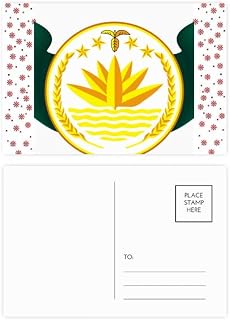 Bangladesh National Emblem Country Christmas Christmas Flower Celebration Postcard Blessing Mailing Card
