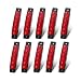10 pcs TMH® 3.8" 6 LED Red Side Led Marker, Trailer marker lights, Led marker lights for trucks, Marker light, Cab Marker, RV Marker light Red, Rear side marker light