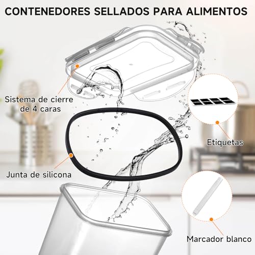 Opiniones y reviews de Almacenamiento de cocina y despensa - solo los mejores. 26 Almacenamiento de cocina y despensa marca QILOFU (2)