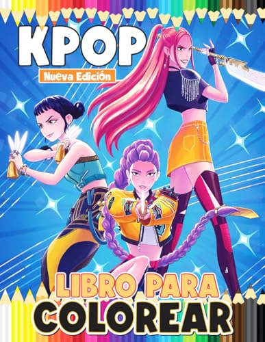 Libro Para Colorear K-POP: Más De 60 Diseños Divertidos y Adorables Para Niños, Adolescentes y Adultos Libro Para Colorear K-POP: Más De 60 Diseños Divertidos y Adorables Para Niños, Adolescentes y Adultos