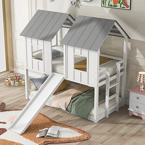 Quarte Twin Over Twin House Bunk