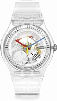 Amazon | [スウォッチ] 腕時計 CLEARLY NEW GENT SO29K100-S06