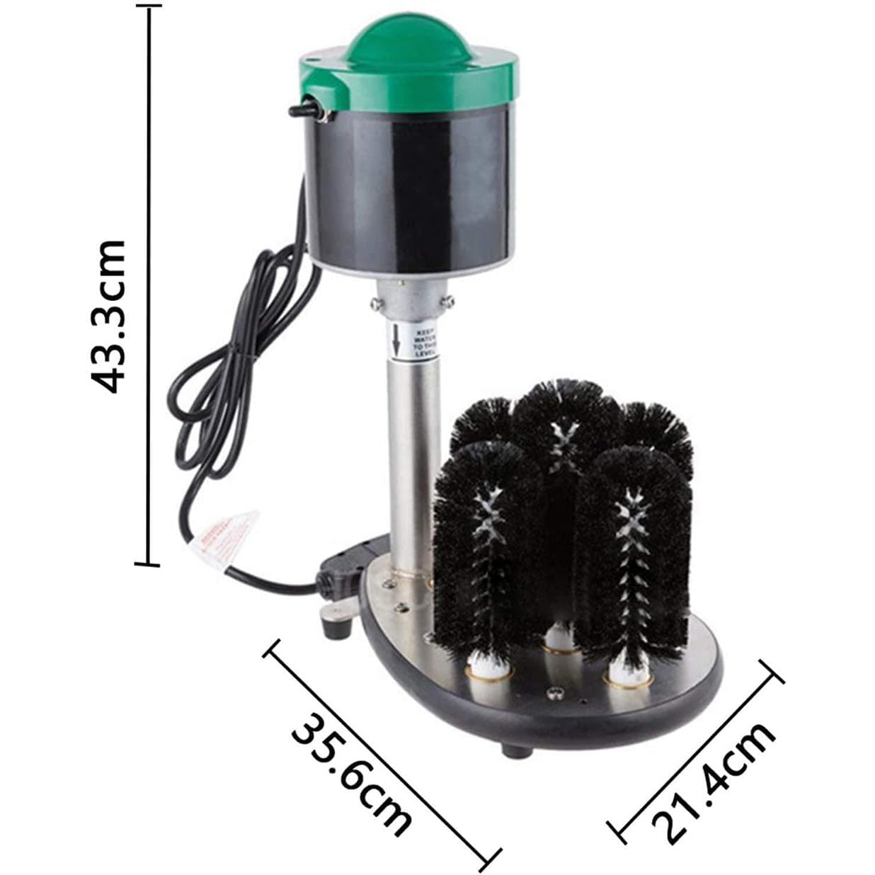Lavavasos Eléctrico De 240 W, 800 Tazas/H Máquina De Limpieza De Vasos Automática Comercial, Lavavasos con 5 Cepillos De Limpieza, para Bar, Cafetería, Restaurante, Cocina