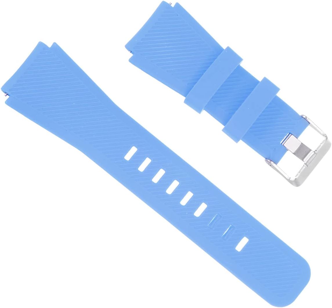 Horlogeband 24mm zwart met autoband-print