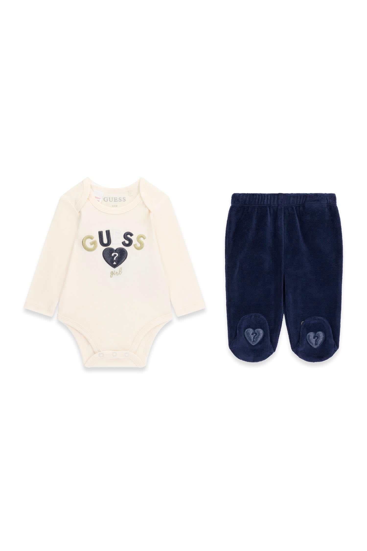 GUESS Set Ls Body + Chenille Pants-s6bg10k6022 SET LS BODY + PANTALONI IN CINIGLIA Bambine e ragazze (Pacco da 1)