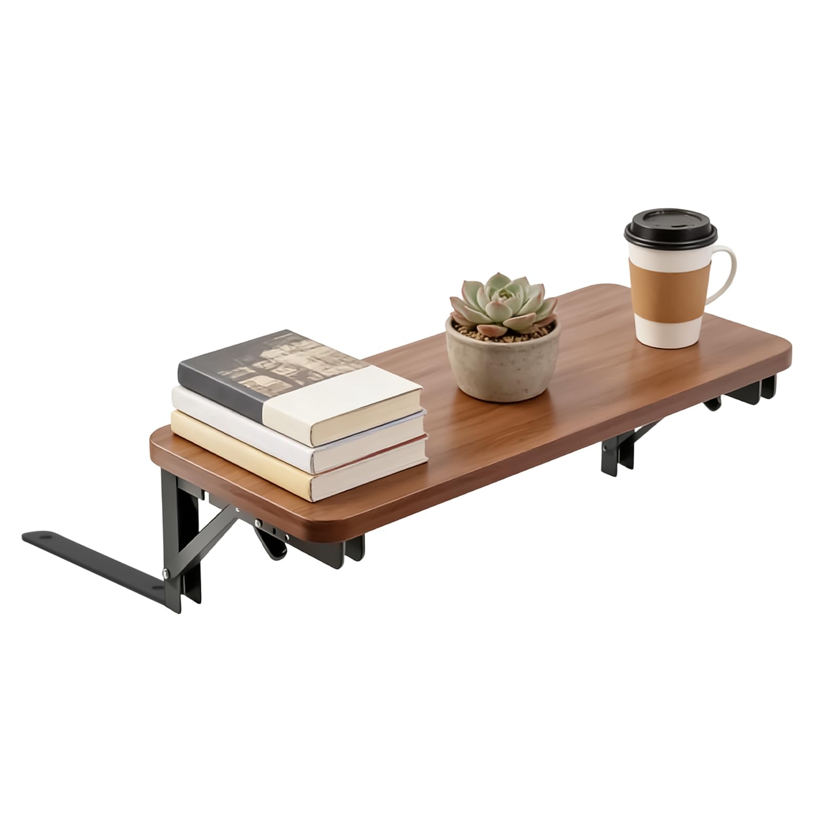 Table de nuit pliable pour lit sans espace tablette chevet murale mini