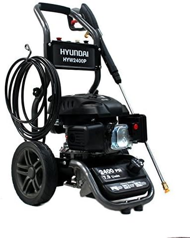 Hyundai Petrol Pressure Washer 170CC 6hp Engine 169bar Max Output 2465psi HYW2400P