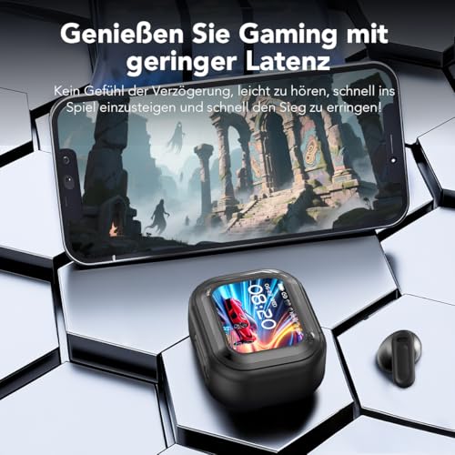 NE20 KI Übersetzer Kopfhörer, Übersetzungskopfhörer in Echtzeit mit 135 Sprachen & 7 Übersetzungsmodi, Bluetooth 6.0 Ohrhörer mit HiFi-Klang & Touchscreen, Kopfhörer für Reisen, Meetings und Studium