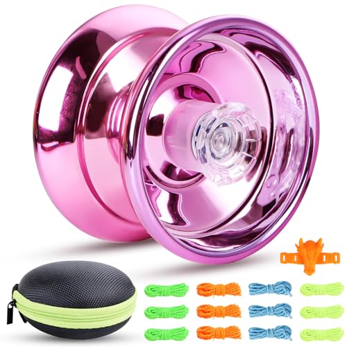 Encuryna Yoyo Responsive para Niños y Adultos Profesionales, JoJo Sensible y Dual Purpose para Principiantes/Avanzados, Con 12 Cuerdas, 1 Bolsa y 1 Anillo de Bestias