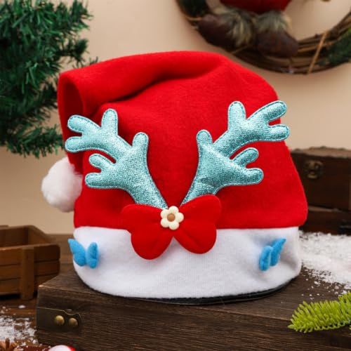 Christmas Hat for Adults Fun Santa Hats Xmas Holiday Party Cosplay Supplies - image 2