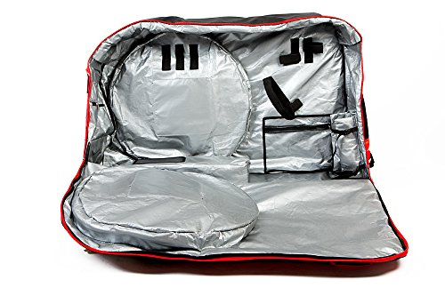 Speed Hound Bike Case for Air Travel | Freedom Padded Carrying Case Fits Most Road, Mountain & Triathlon Bikes | Heavy Duty Bike Bag with Extra Space for Cycling Accessories | 53 x 31 x 15 Inches