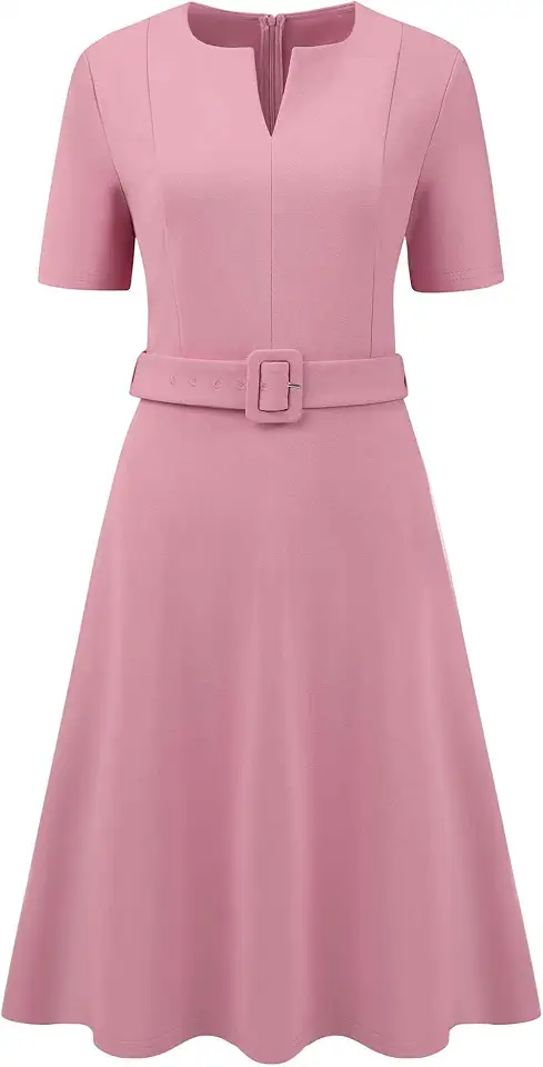 Hobemty Womens Belted Summer Dresses