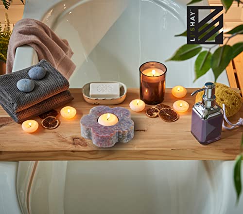 Home And Table Décor Natural Marble Soapstone Flower Shaped Tea Light Candle Holder #TOP1