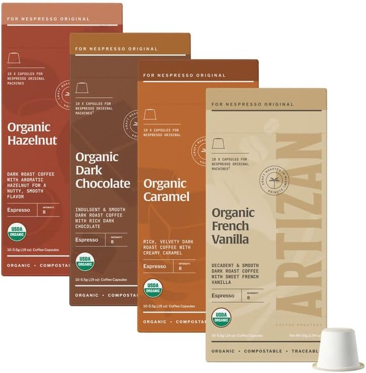 Organic Coffee Capsules for Nespresso Original Machines | French Organic Coffee Capsules for Nespresso Original Machines | French