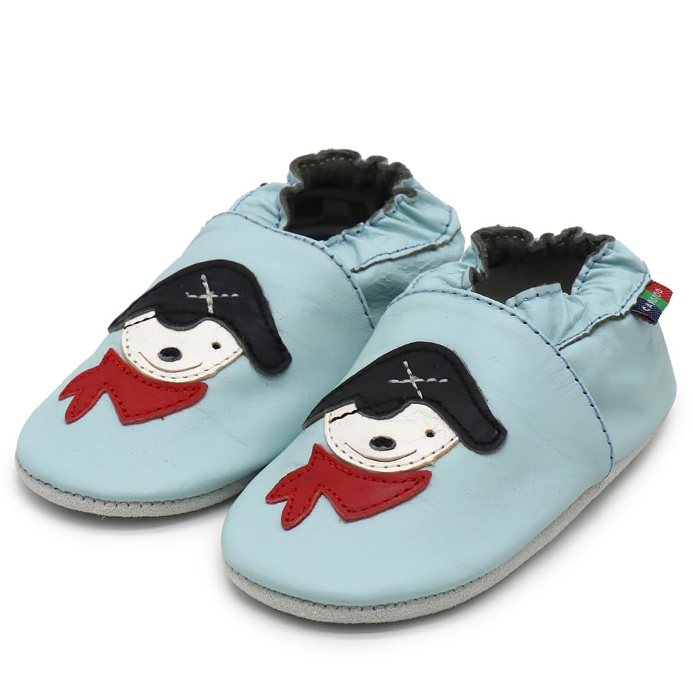 Robeez White Sofia Soft First Kicks Soles, 12-18 Months, 9123120