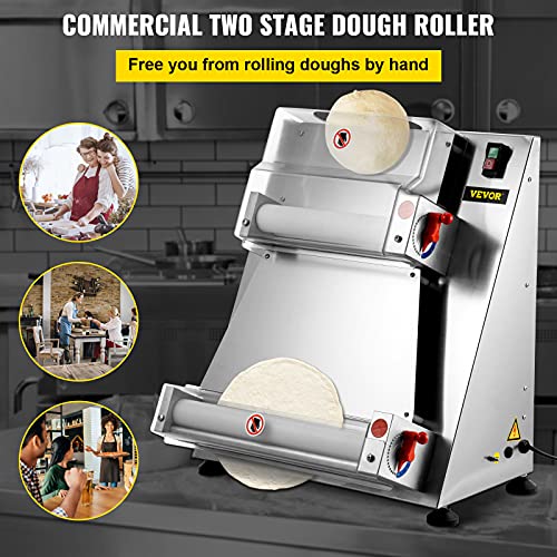 Vevor COMMERCIAL DOUGH ROLLER SHEETER 15.7Inch Electric Pizza Dough Roller Machine 390W Automatically Suitable thumb #1