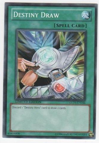 Amazon.com: Yu-Gi-Oh! - Destiny Draw (GLD3-EN044) - Gold Series 3 - Limited  Edition