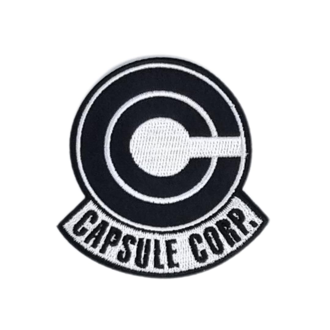 Comercial Mercera Aufnäher Patch Capsule Corp Emblem, Dragon Ball Z - 7x6 cm, 100% Polyester