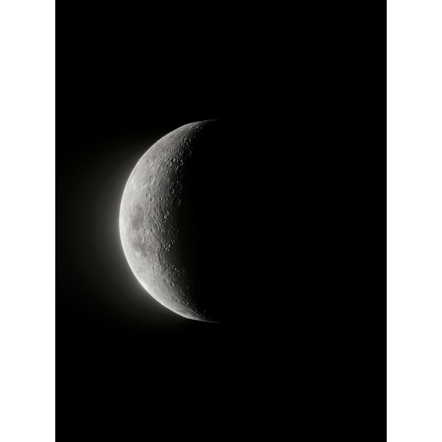 Artery8 Lunar Phases Moon Waning Crescent Space Astronomy Large Wall Art Poster Print Thick Paper 18X24 Inch