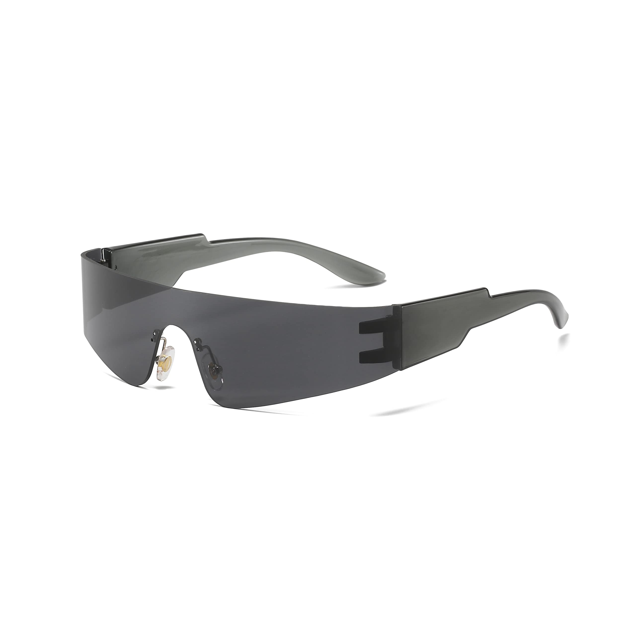 Amazon.com: Azoxus Trendy Rimless Y2K Sunglasses Futuristic