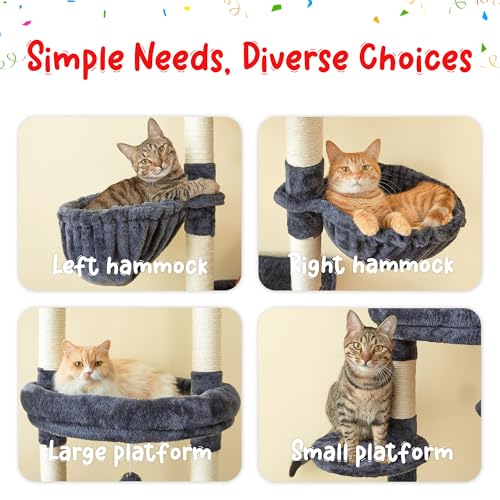 Torre para gato ajustable 7 niveles interior miniatura 5