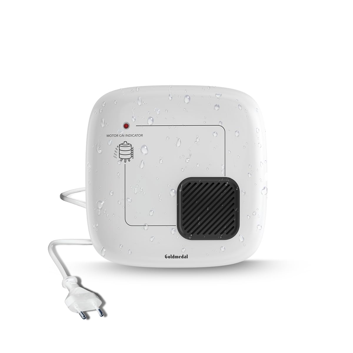Goldmedal Liquid Water Alarm Bell - White (Pack of 1) | with Indiactor & Flashing LED Light