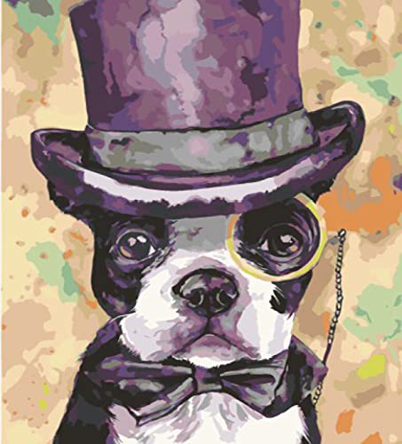 Point de Croix 11CT Beau Chiot | Kit Broderie Estampé 40x50 cm