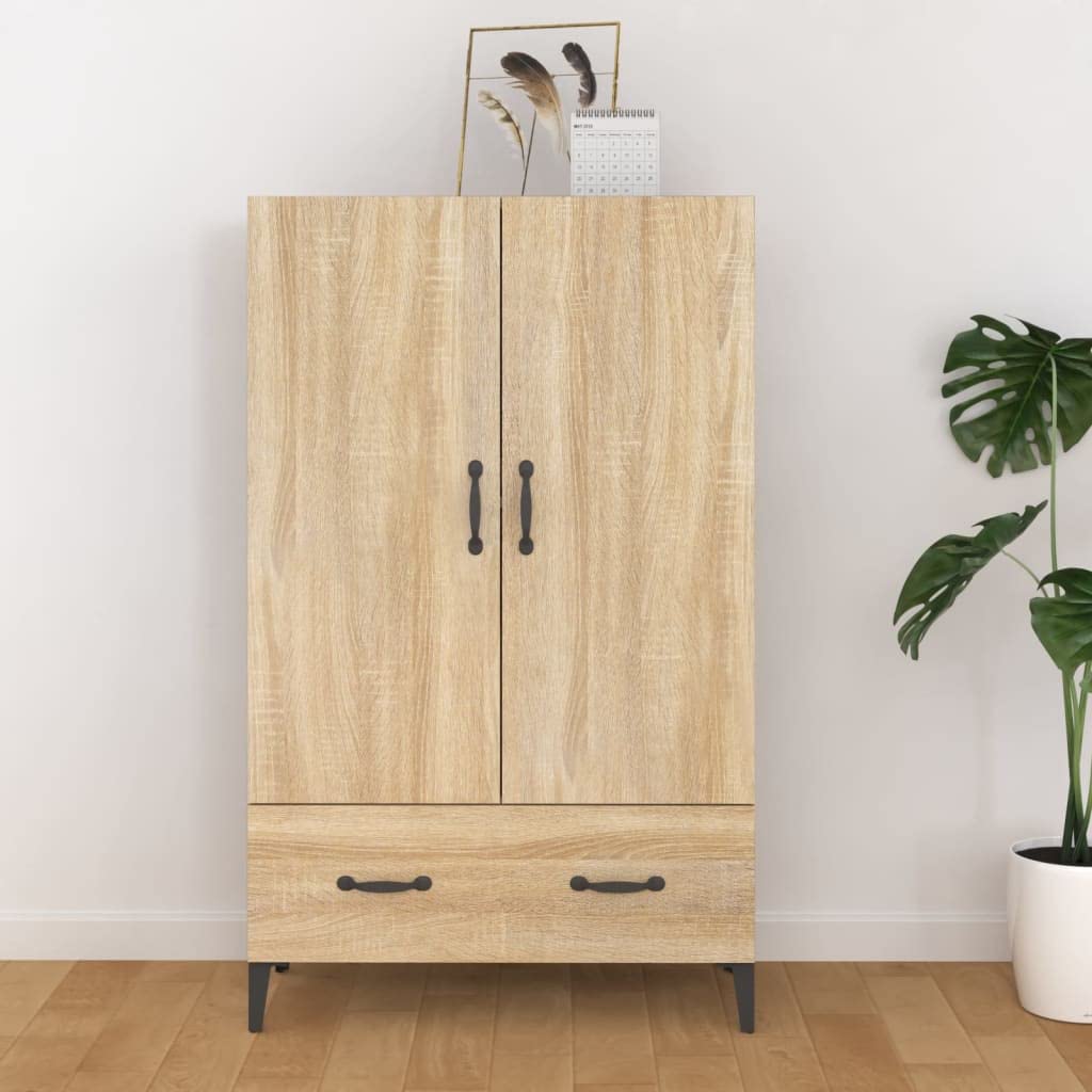 Hothingwell Credenza Komoda 70 x 31 x 115 cm, 2 ante 1 cassetto