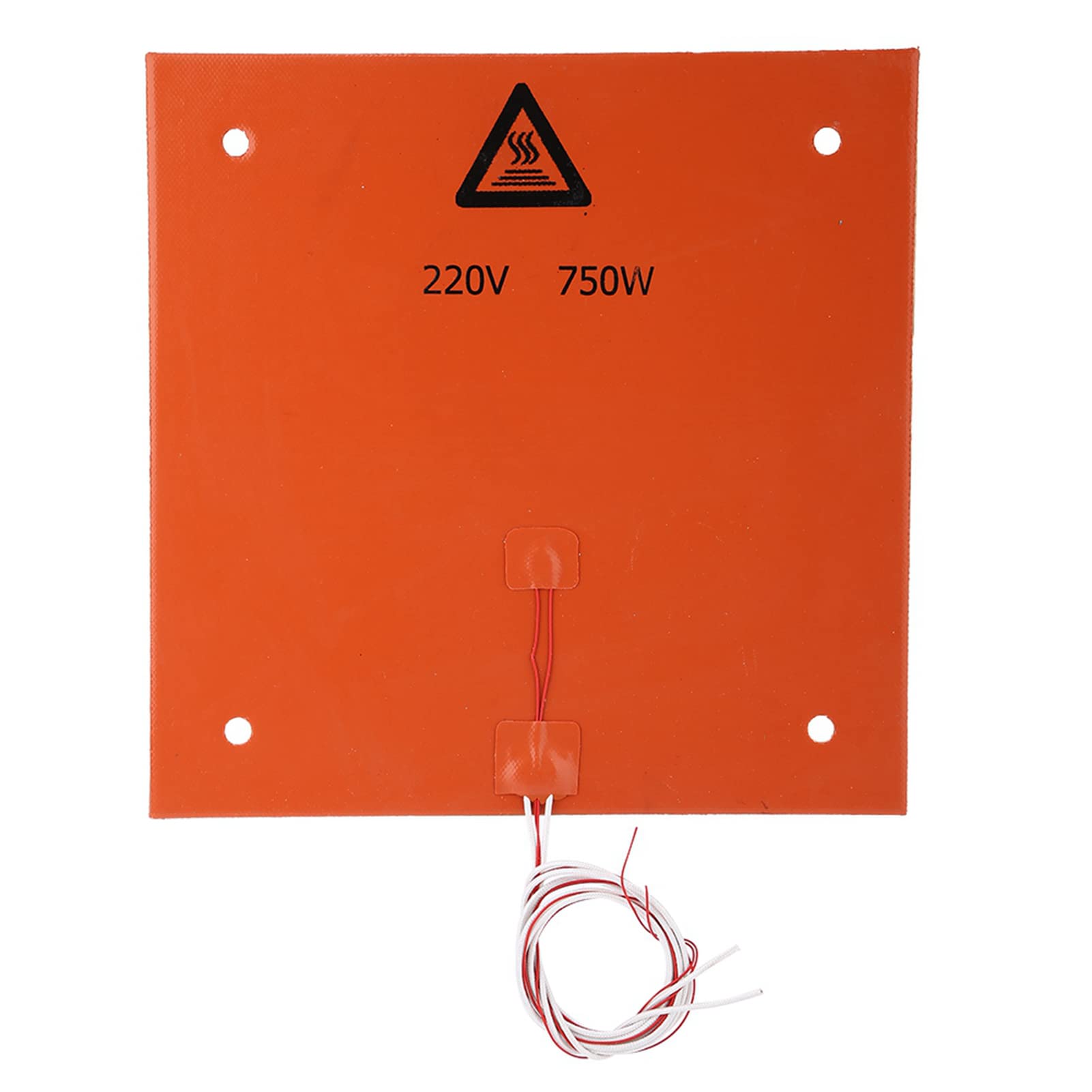 Almohadilla de calentamiento a alta temperatura 12V 220V 3D Accesorios de impresoras Silicona Cama caliente 120W 200W 600W 750W para entusiastas de la impresión 3D (220V 750W 310 * 310 mm